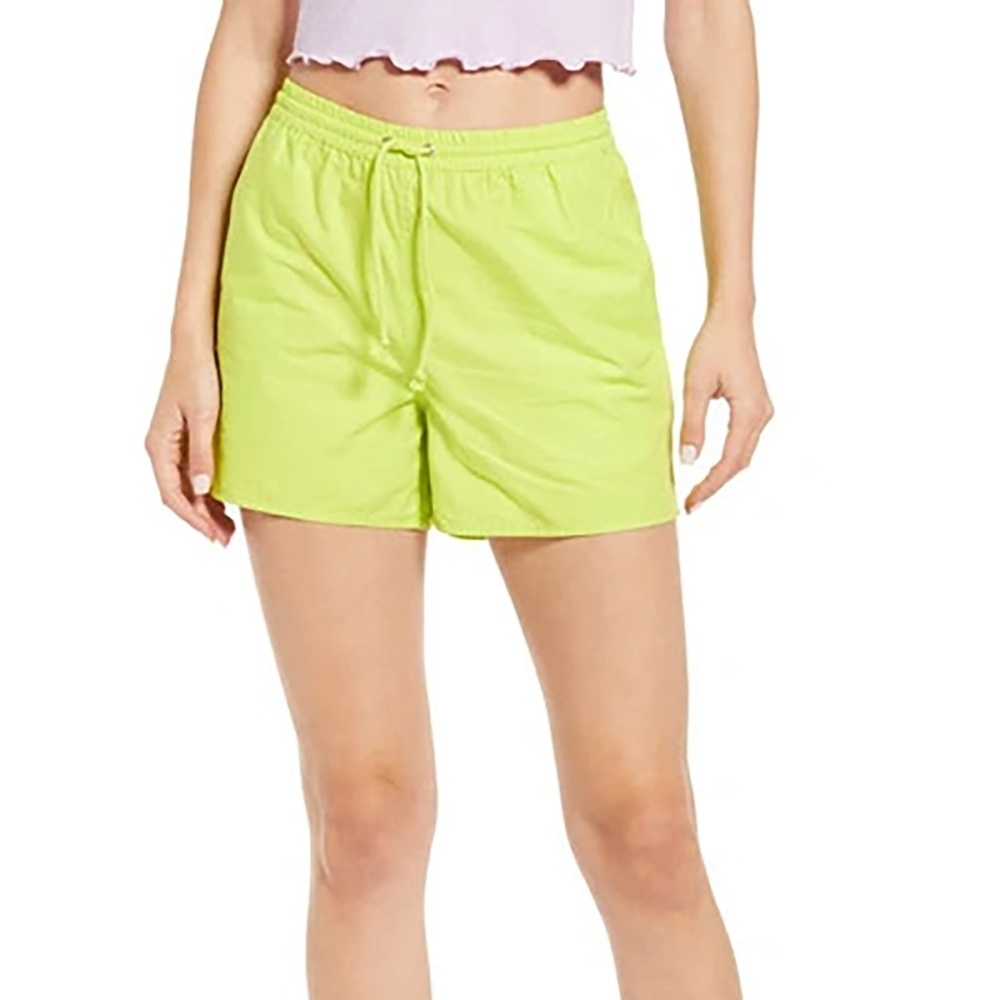 BP. Techy Shorts In Neon Green Punch